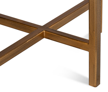 Spence Side Table, Black And Gold