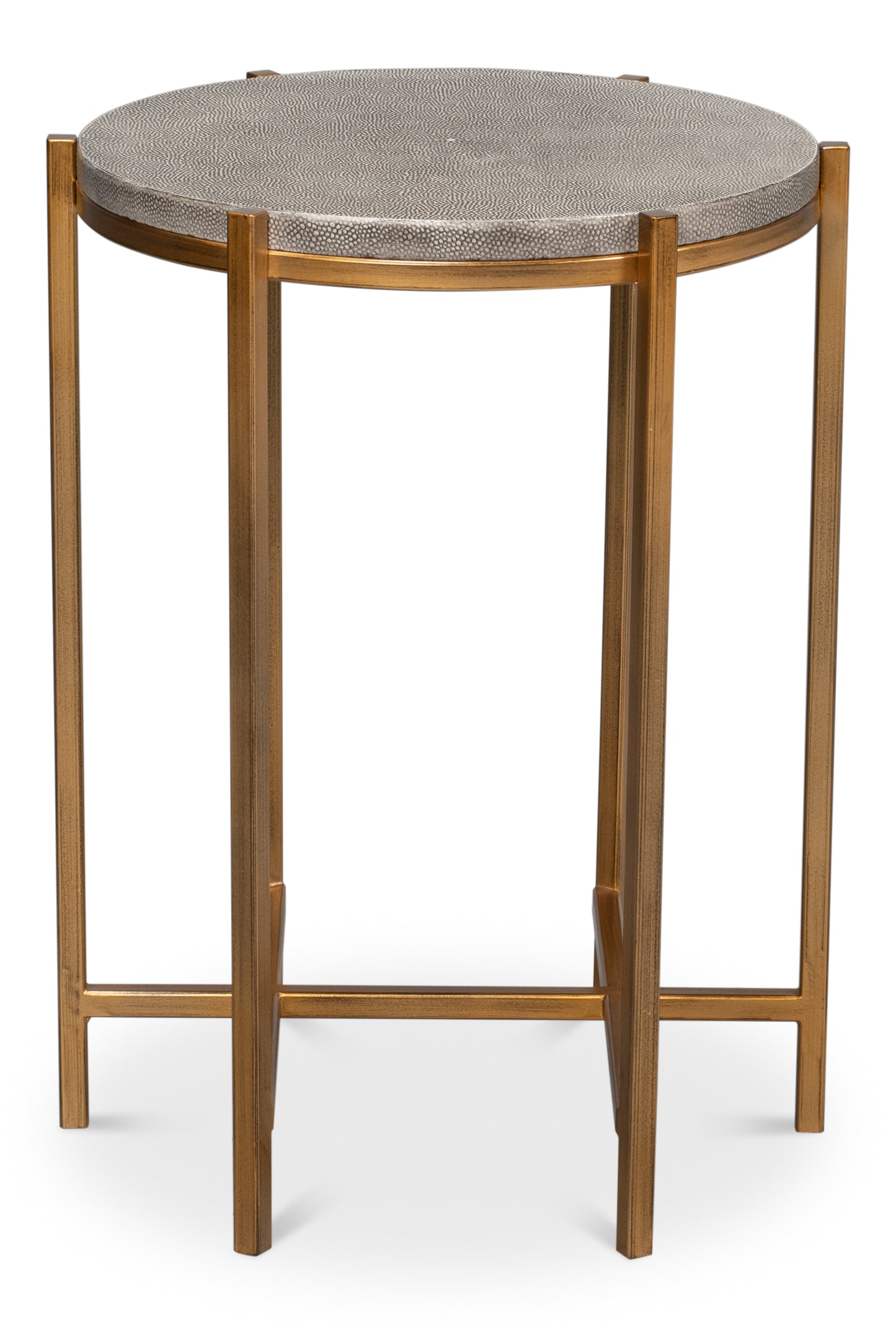 Spence Side Table, Black And Gold