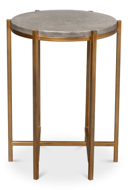 Spence Side Table, Black And Gold