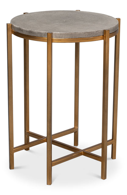 Spence Side Table, Black And Gold