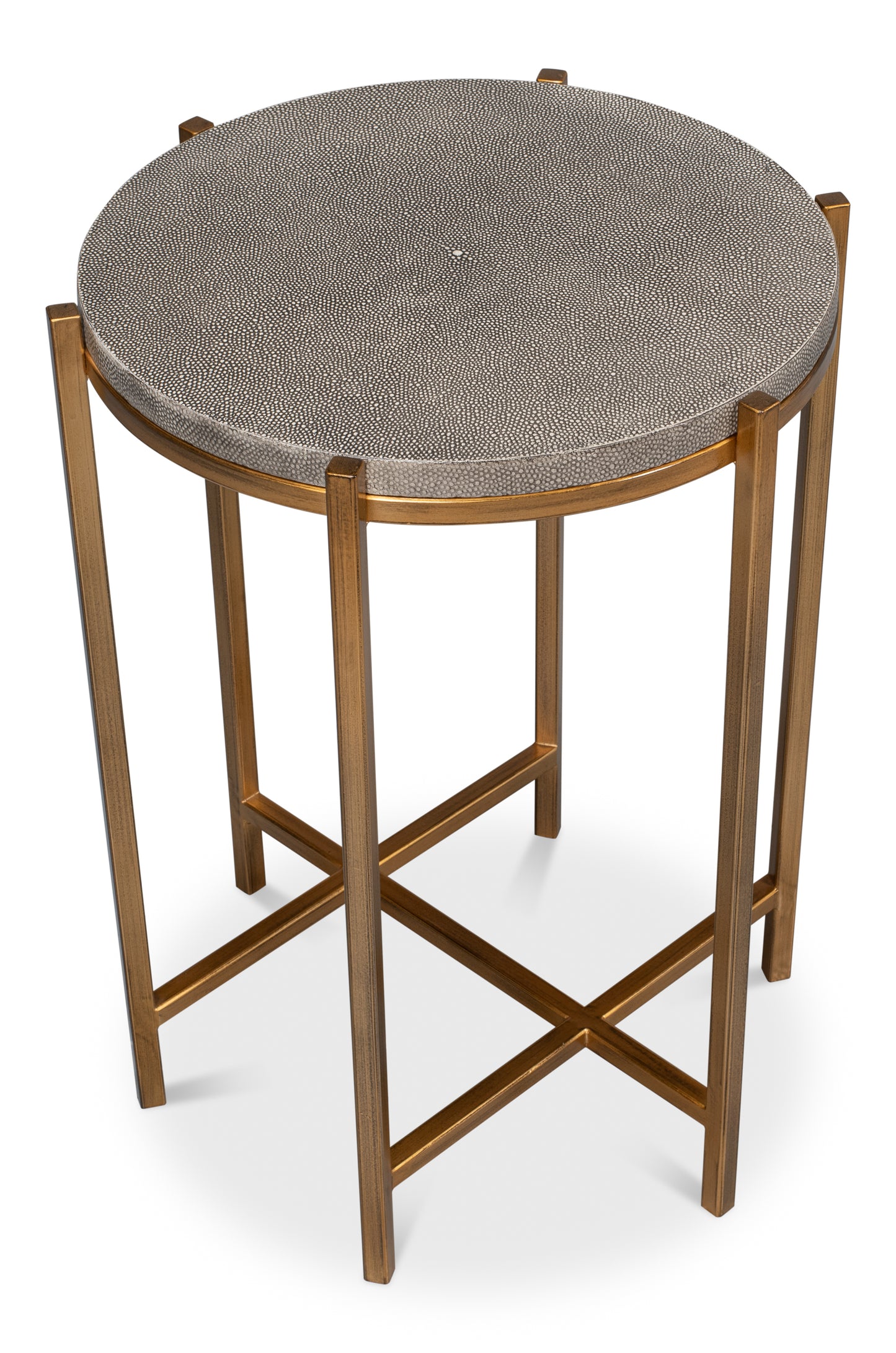 Spence Side Table, Black And Gold