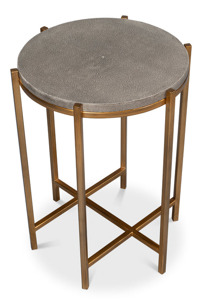 Spence Side Table, Black And Gold