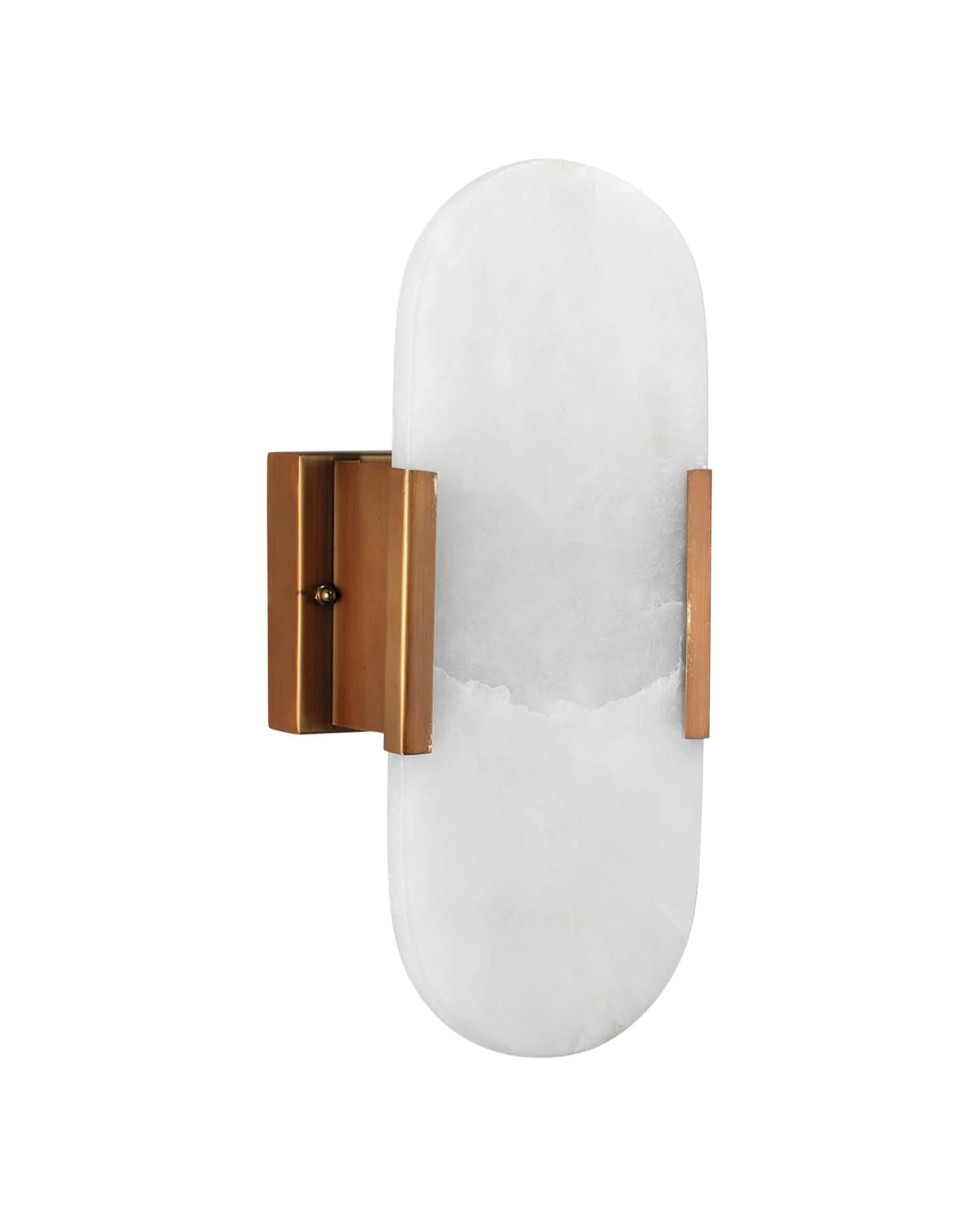 Delphi Wall Sconce, Antique Brass