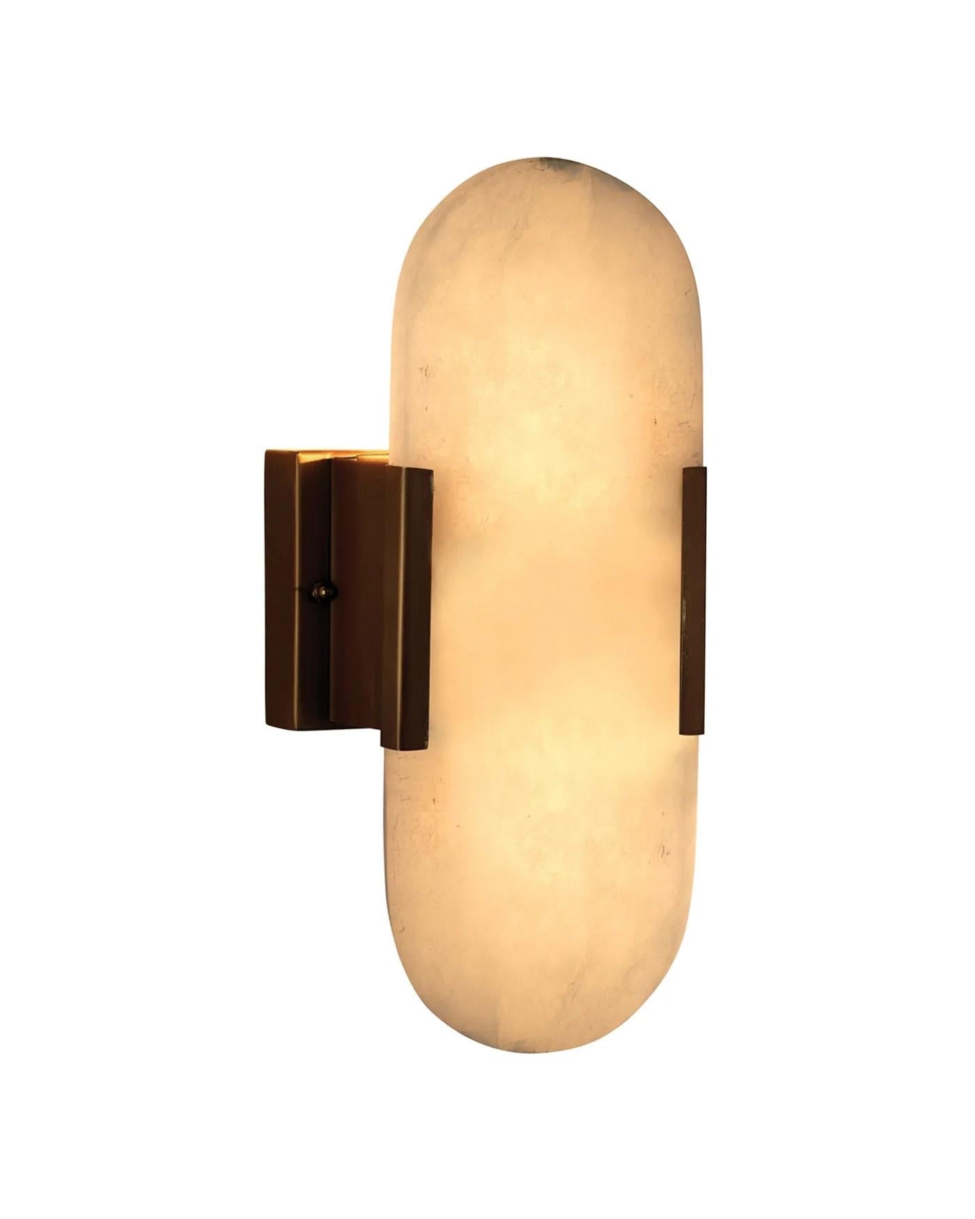 Delphi Wall Sconce, Antique Brass
