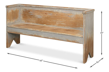 BEACH HOUSE BENCH, GREY