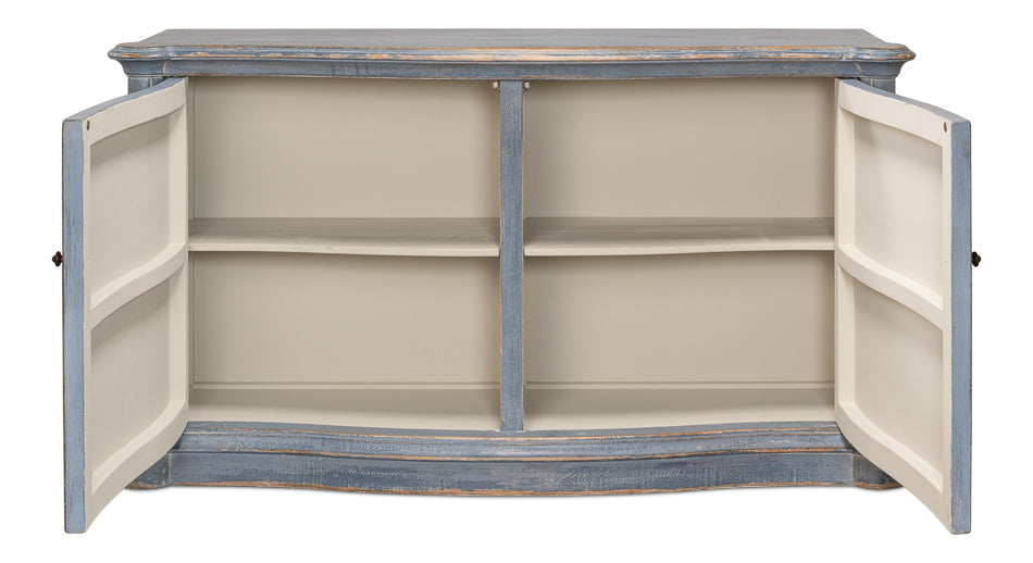 Columns Bowfront Sideboard Blue