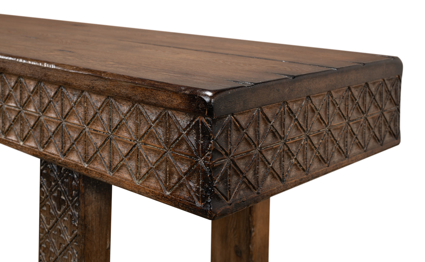Honeycomb & Cross Console Table