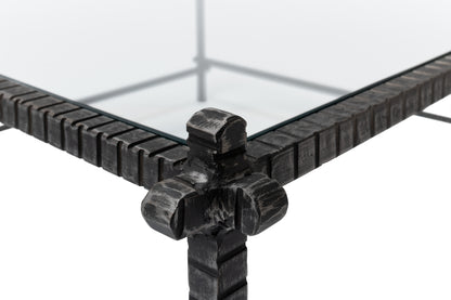 SERRATED EDGE IRON COFFEE TABLE