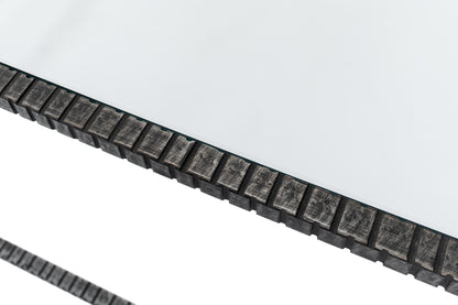 SERRATED EDGE IRON COFFEE TABLE