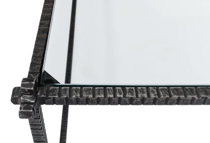 SERRATED EDGE IRON COFFEE TABLE