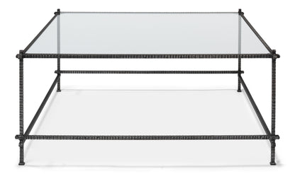 SERRATED EDGE IRON COFFEE TABLE