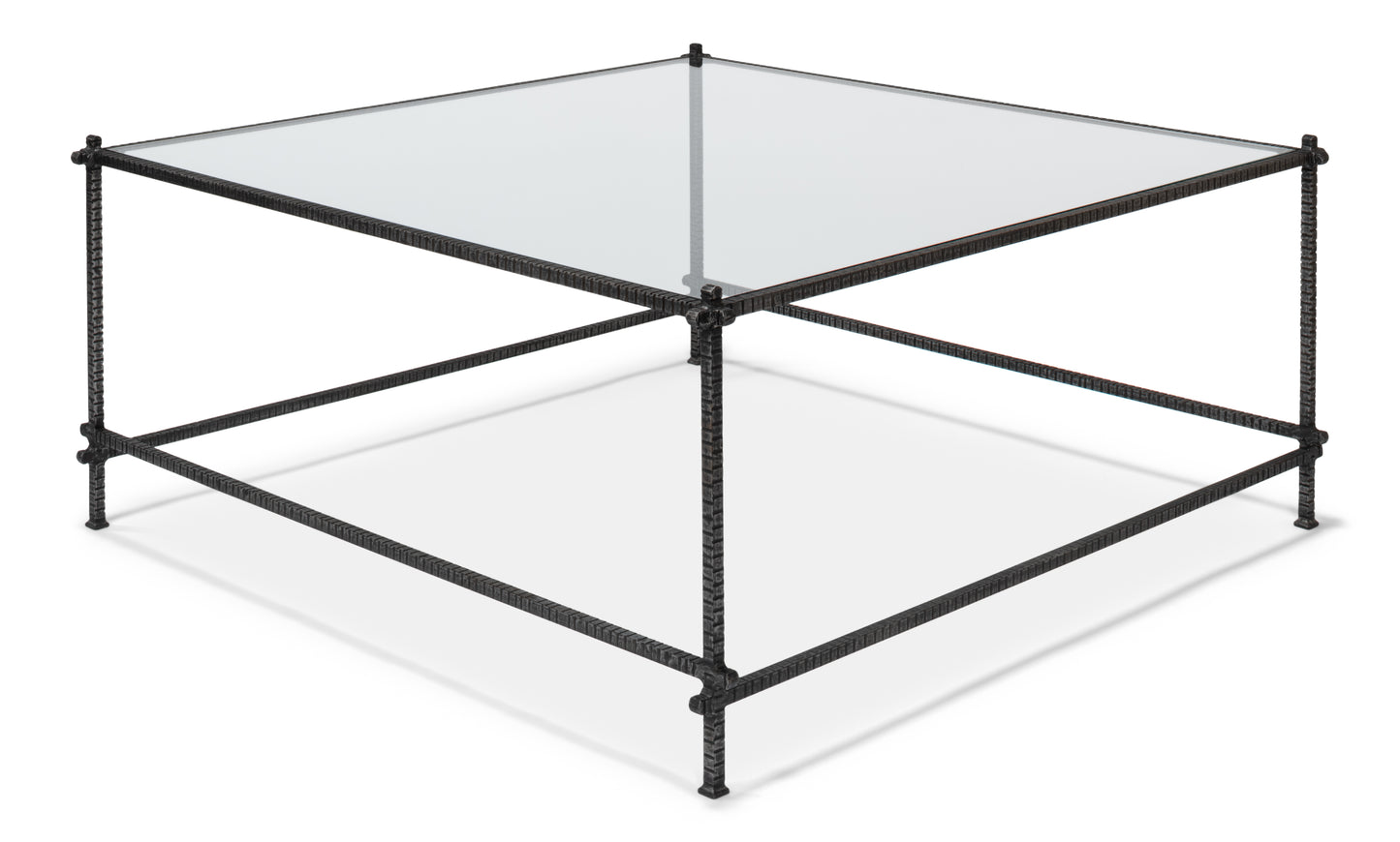 SERRATED EDGE IRON COFFEE TABLE