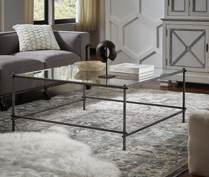 SERRATED EDGE IRON COFFEE TABLE