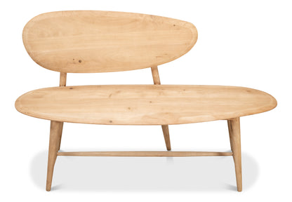 PEBBLE BENCH (1 BACK) LIONSKIN FINISH