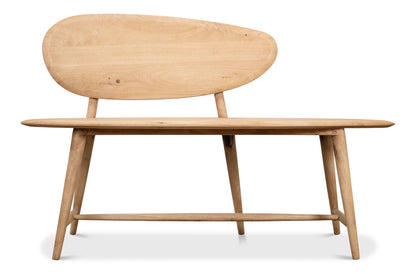 PEBBLE BENCH (1 BACK) LIONSKIN FINISH