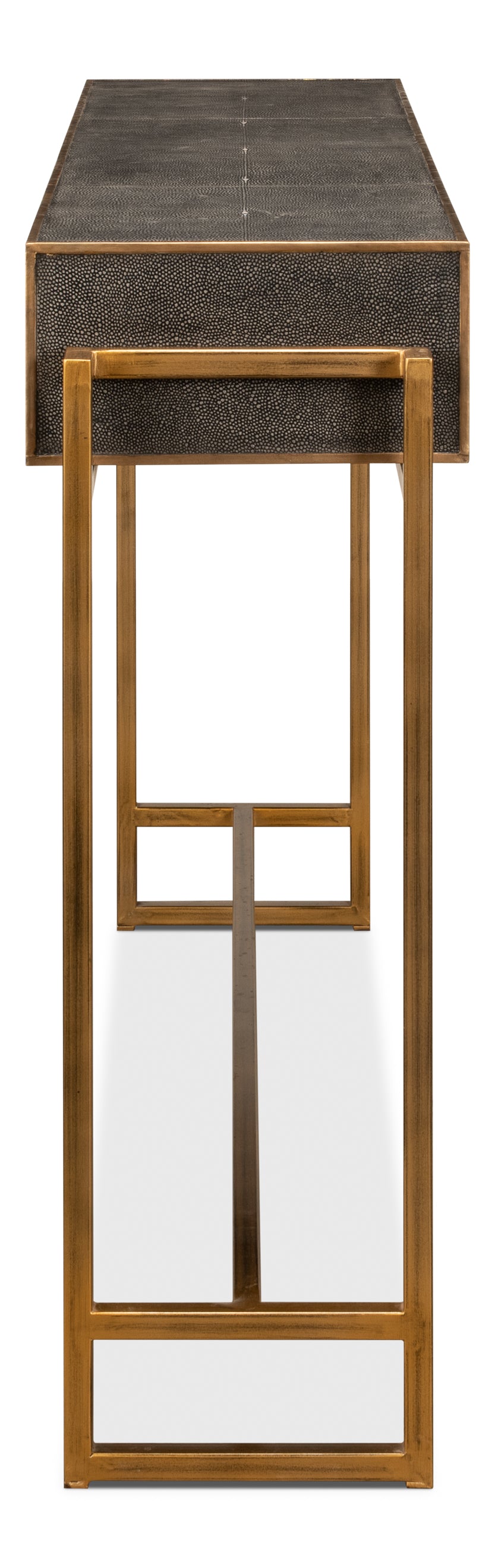 SHAGREEN GOLD & GRAY CONSOLE