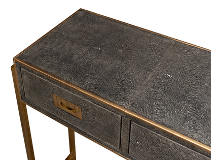 SHAGREEN GOLD & GRAY CONSOLE