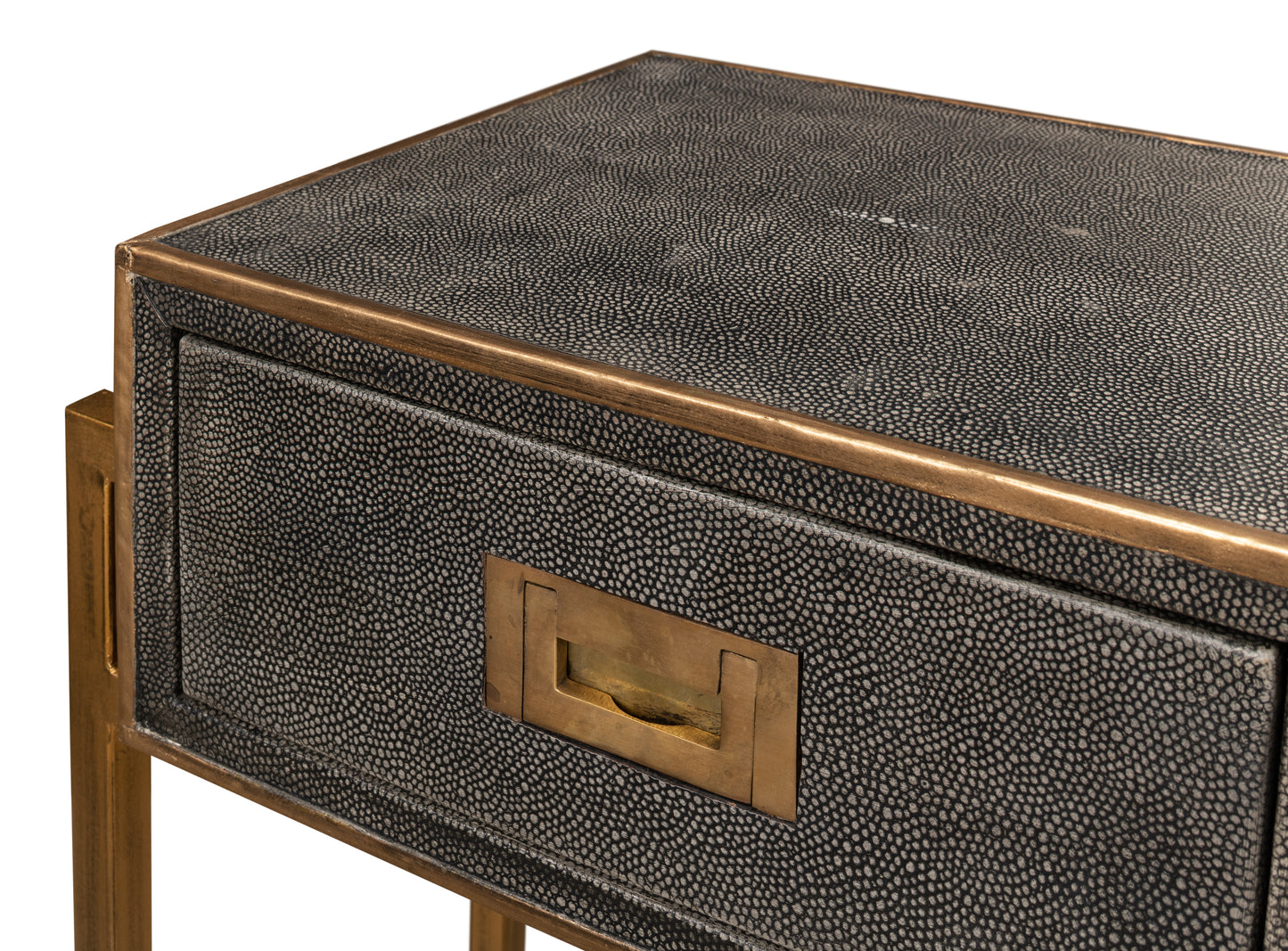 SHAGREEN GOLD & GRAY CONSOLE
