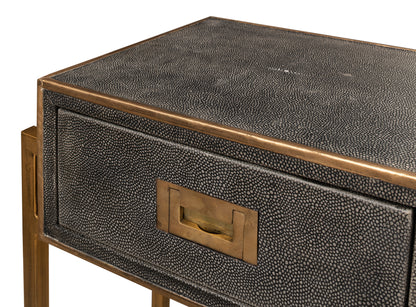 SHAGREEN GOLD & GRAY CONSOLE