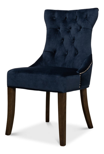 Sophie Side Chair, Blue Velvet