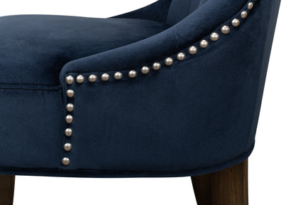Sophie Side Chair, Blue Velvet
