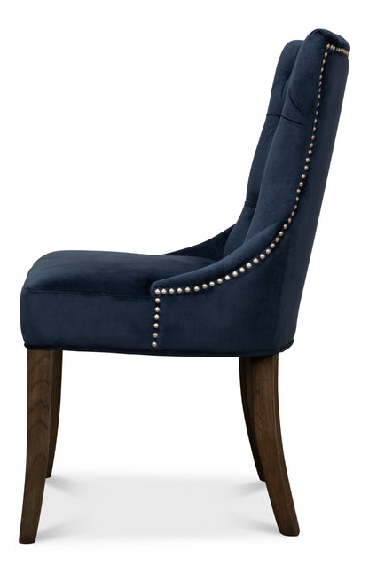 Sophie Side Chair, Blue Velvet