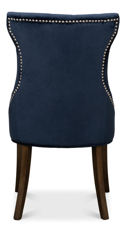 Sophie Side Chair, Blue Velvet