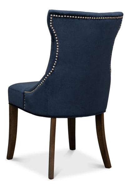 Sophie Side Chair, Blue Velvet