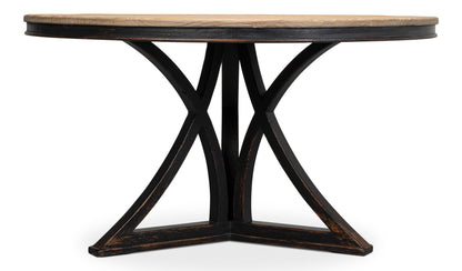 Flying Buttress Dining Table Antique Black