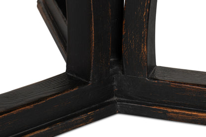 Flying Buttress Dining Table Antique Black