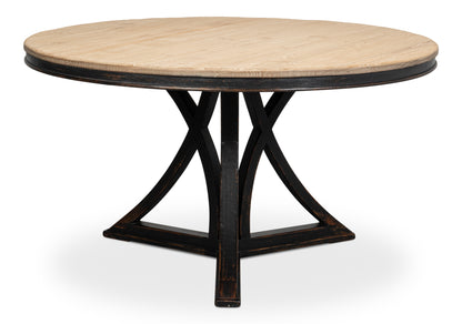 Flying Buttress Dining Table Antique Black