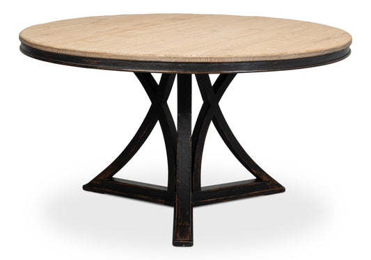 Flying Buttress Dining Table Antique Black
