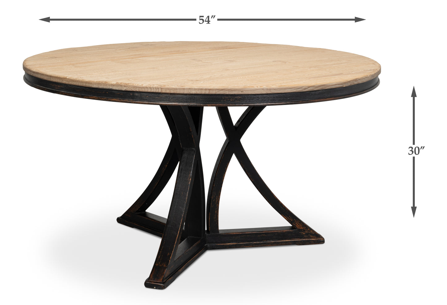 Flying Buttress Dining Table Antique Black