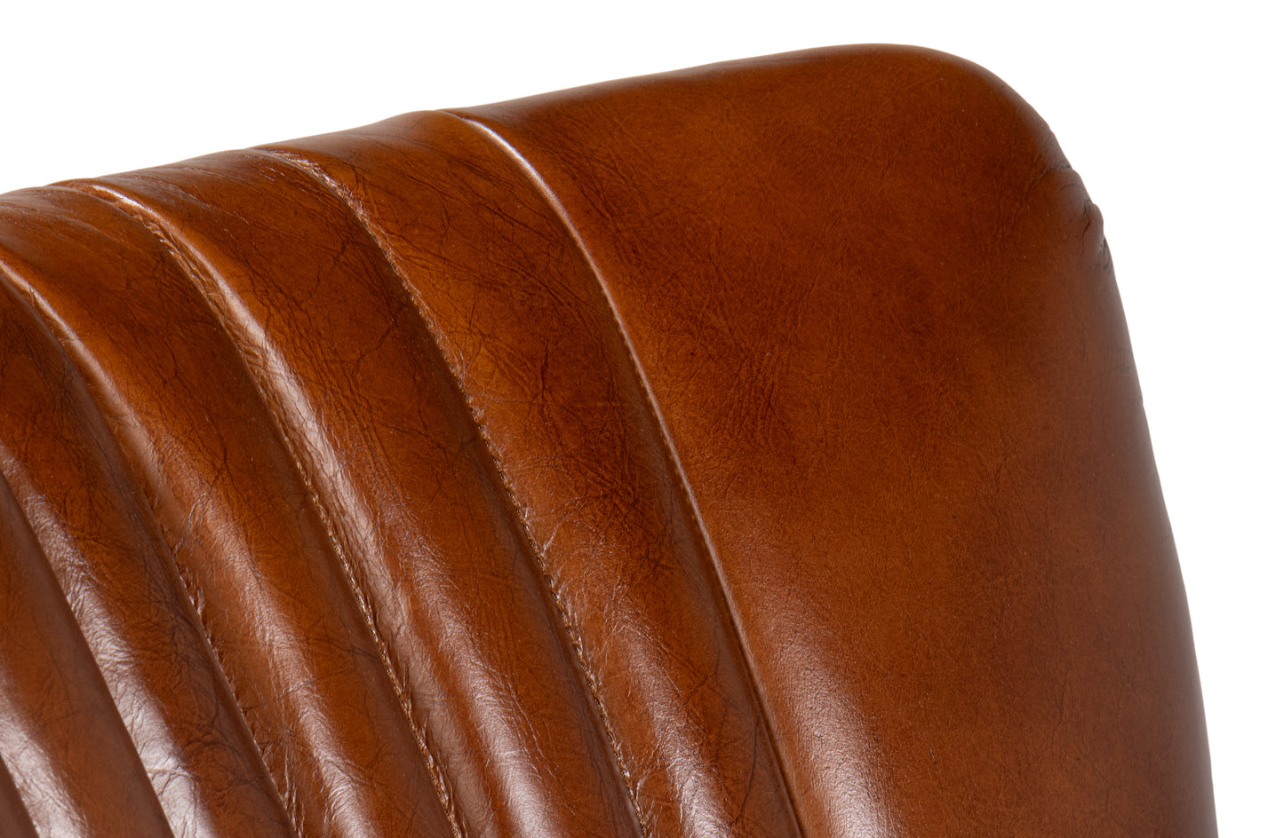 PARKER OFFICE CHAIR, VINTAGE HAVANA LEATHER