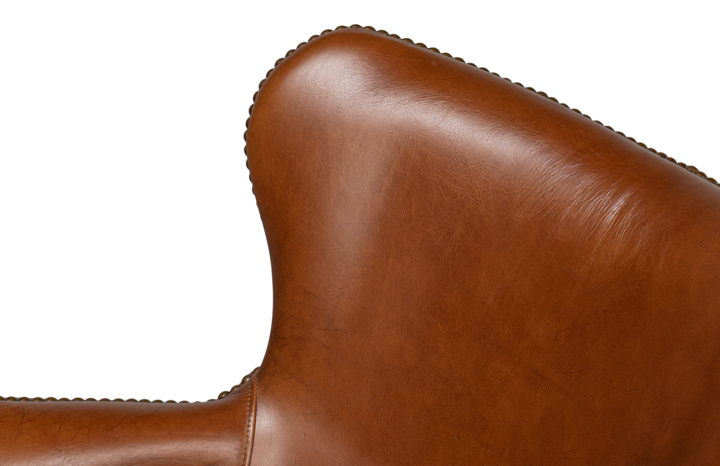 ANDREW JACKSON DESK CHAIR, HAVANA LEATHER