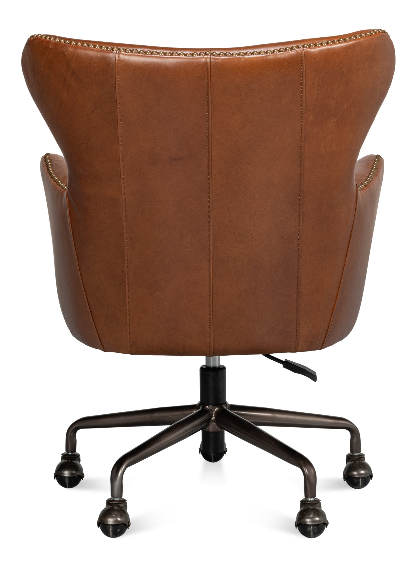 ANDREW JACKSON DESK CHAIR, HAVANA LEATHER