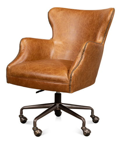 ANDREW JACKSON DESK CHAIR, CUBA BROWN