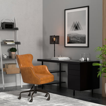 ANDREW JACKSON DESK CHAIR, CUBA BROWN