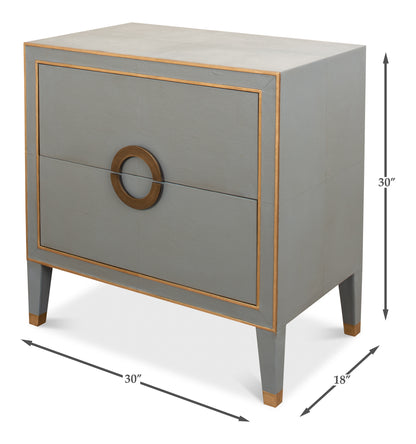 GABRIELLA NIGHTSTAND, STORM GREY