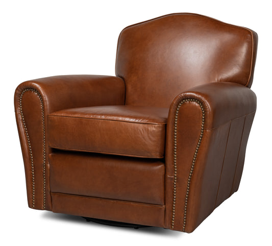 Elite French Club Swivel Chair