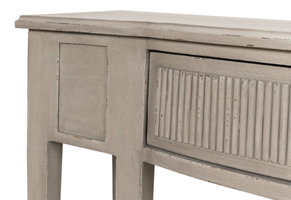 MADORA BUNGALOW CONSOLE TABLE, GREY