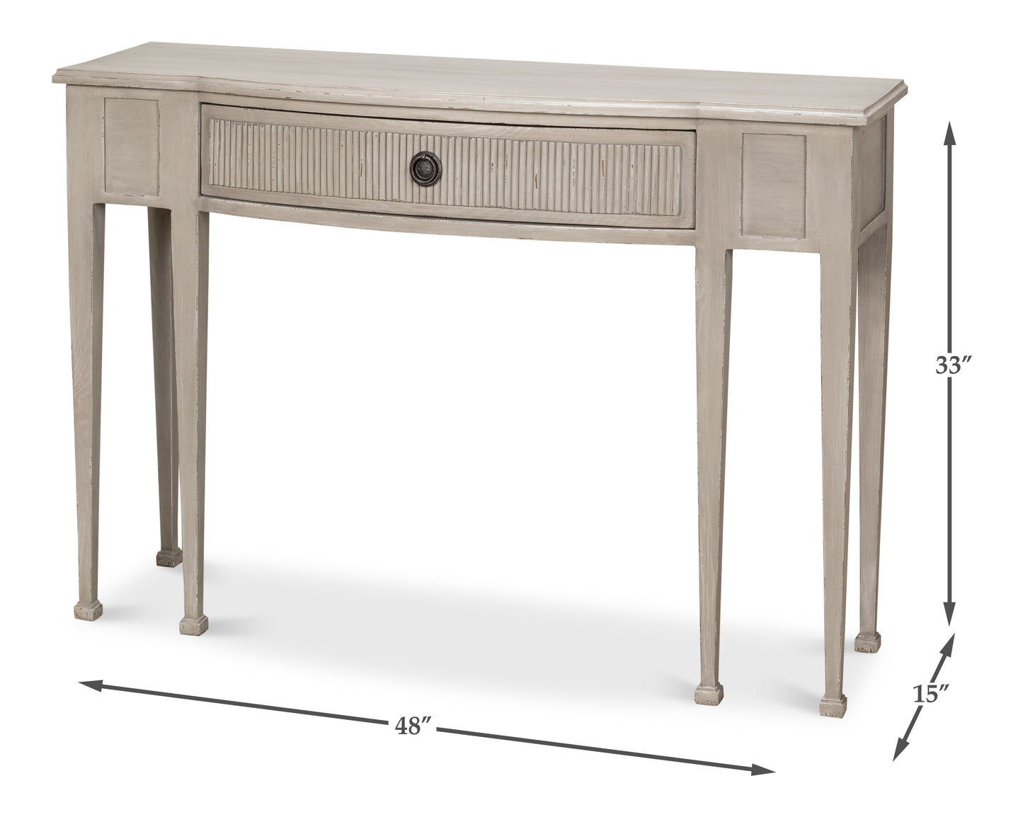 MADORA BUNGALOW CONSOLE TABLE, GREY
