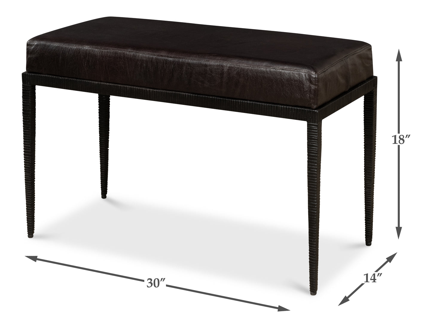 Duke Ridged Iron Bench