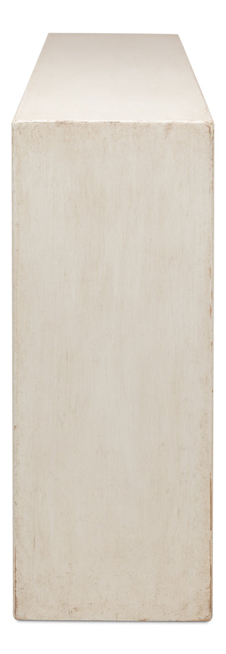 Mantel Console Antique White