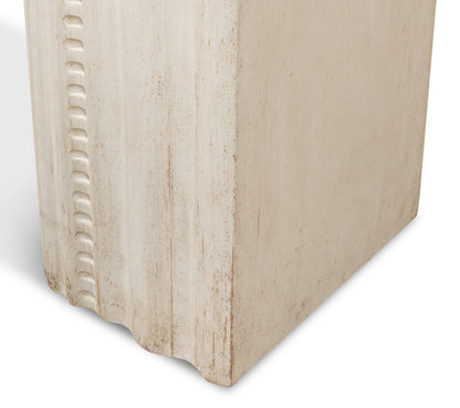 Mantel Console Antique White
