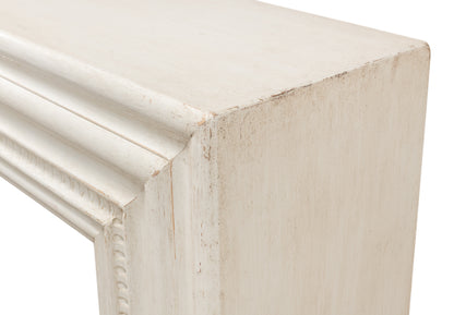 Mantel Console Antique White