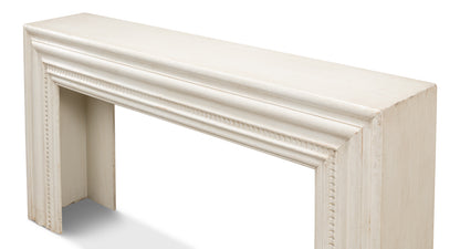 Mantel Console Antique White