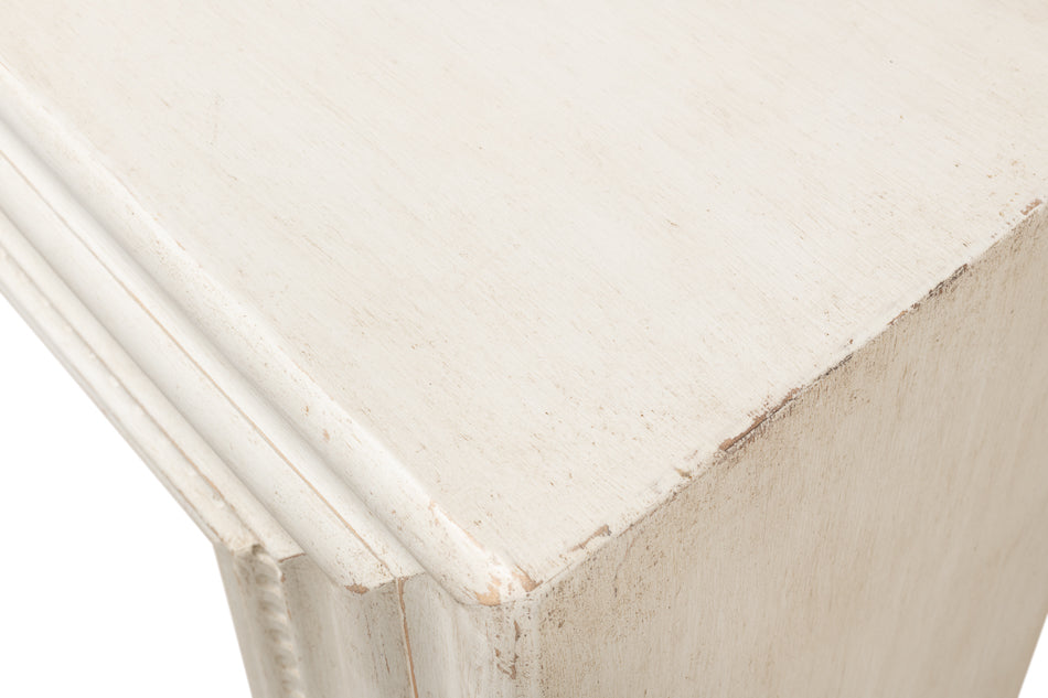 Mantel Console Antique White