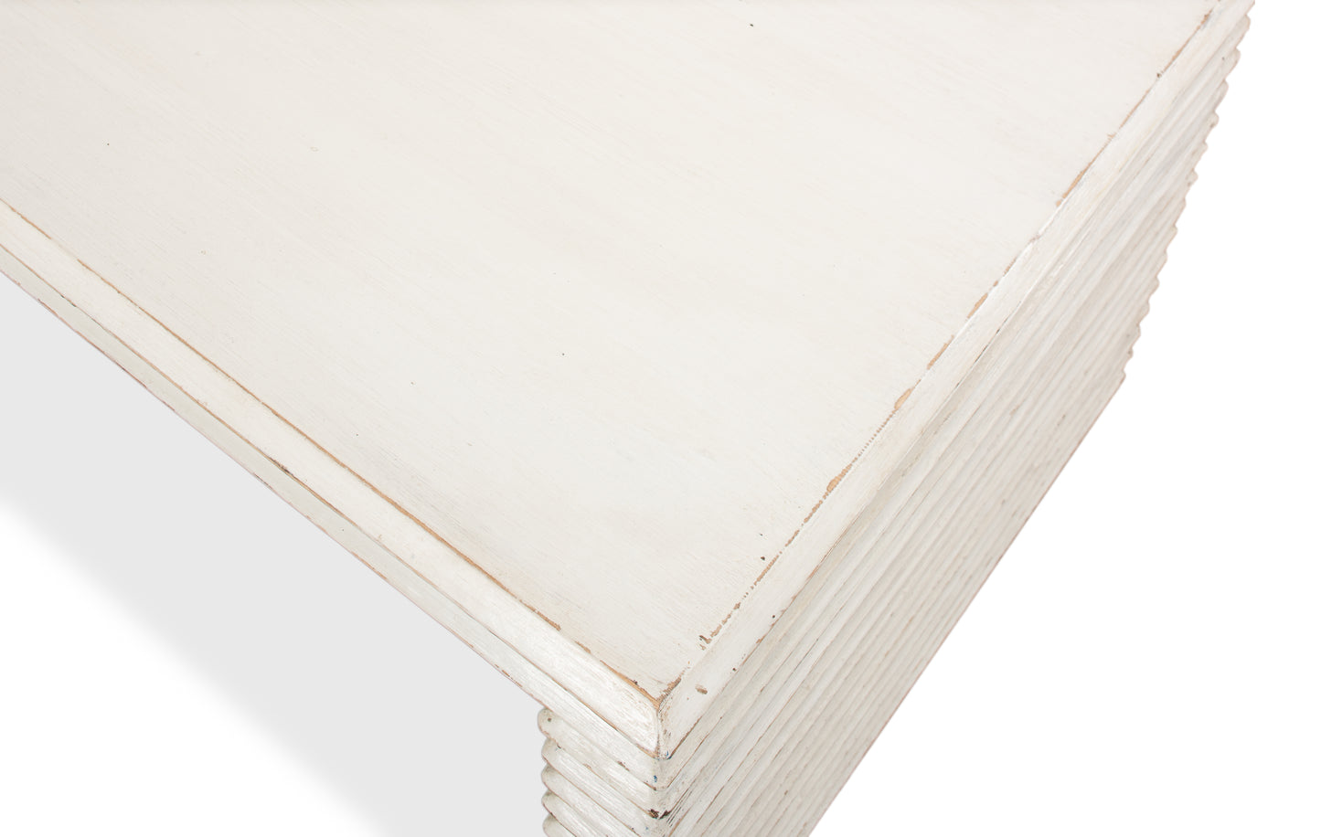 Stacked Cocktail Table  Antique White