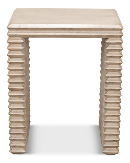 STACKED SIDE TABLE, STONE GREY